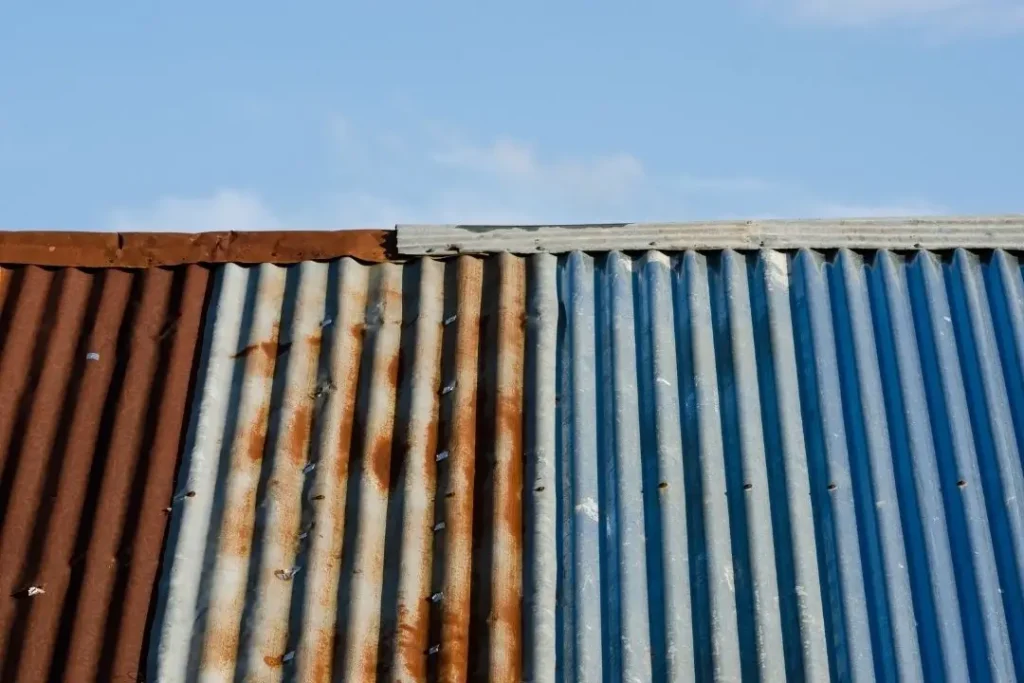 rusty metal roof